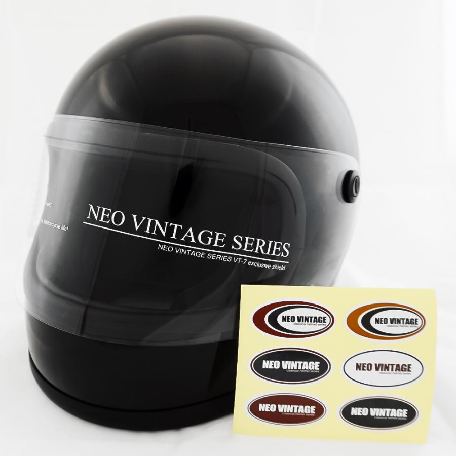 NEO VINTAGE VT-7 フルフェイス Lサイズ ブラック新品 フルフェイスヘルメット ブラック×クリアシールド Lサイズ:59-60cm対応