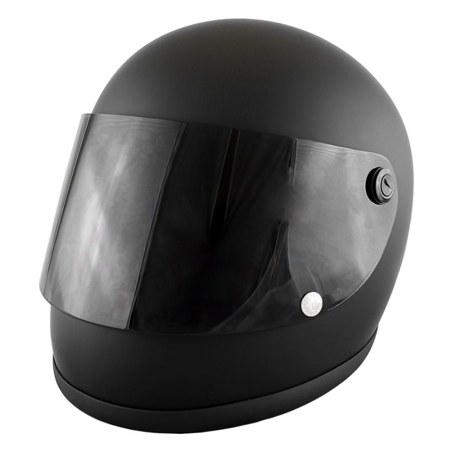 フルフェイスヘルメット マットブラック×ダークスモークシールド M