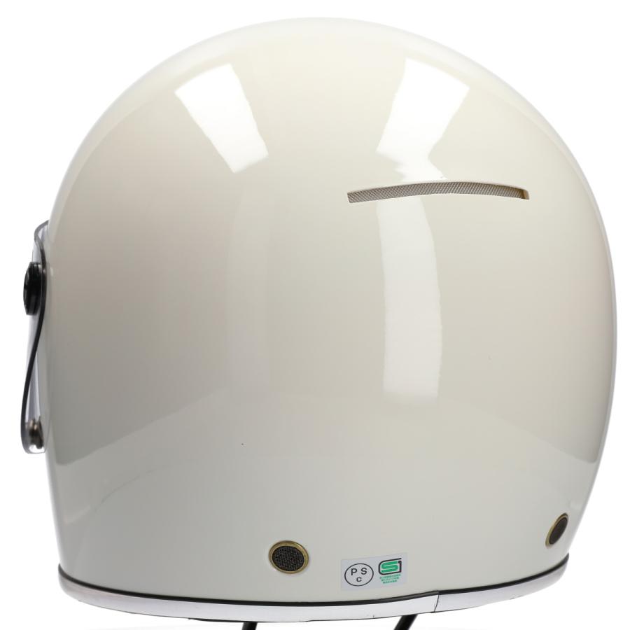 フルフェイスヘルメット ホワイト×クリアシールド Lサイズ:59-60cm対応