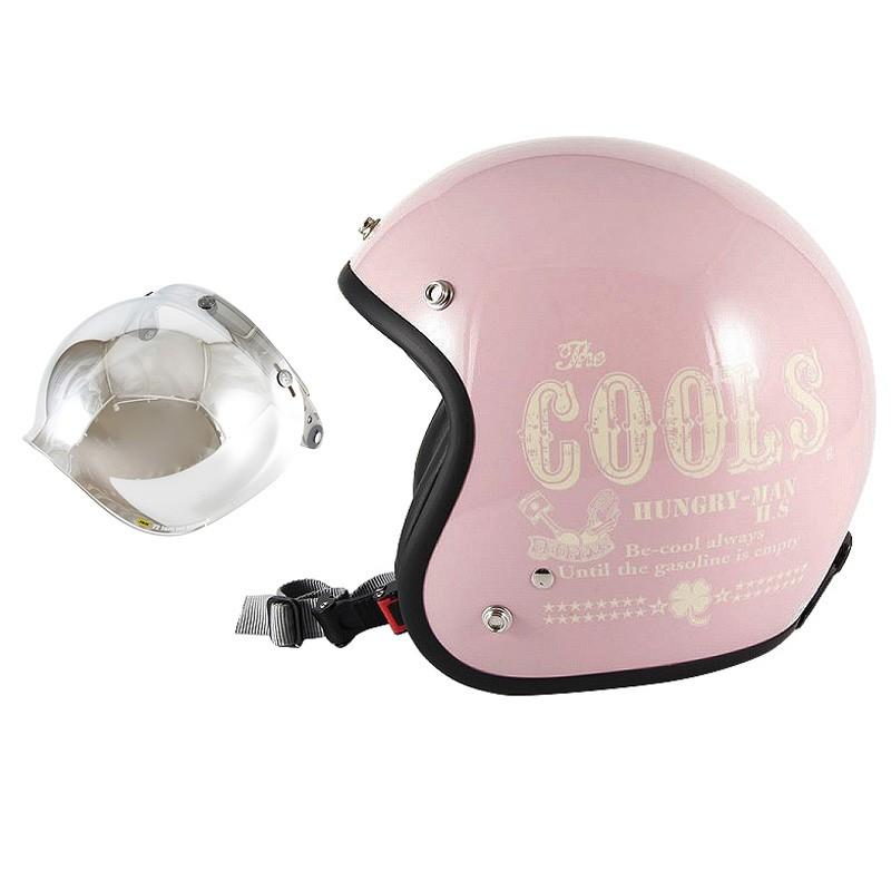 72JAM 女性用ジェットヘルメット&シールドセット COOLS HUNGRY MAN