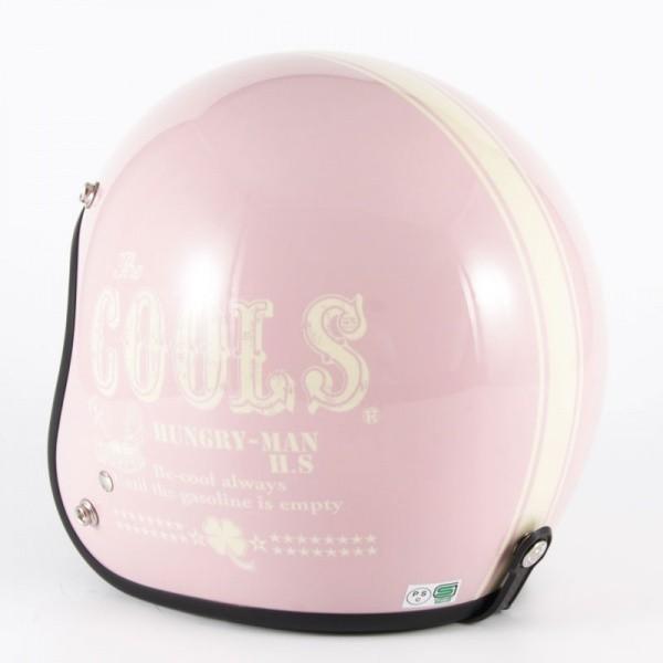72JAM 女性用ジェットヘルメット&シールドセット COOLS HUNGRY MAN - ピンク  レディースサイズ:55-57cm +開閉式シールド  JCBN-05 | ブランド登録なし | 04