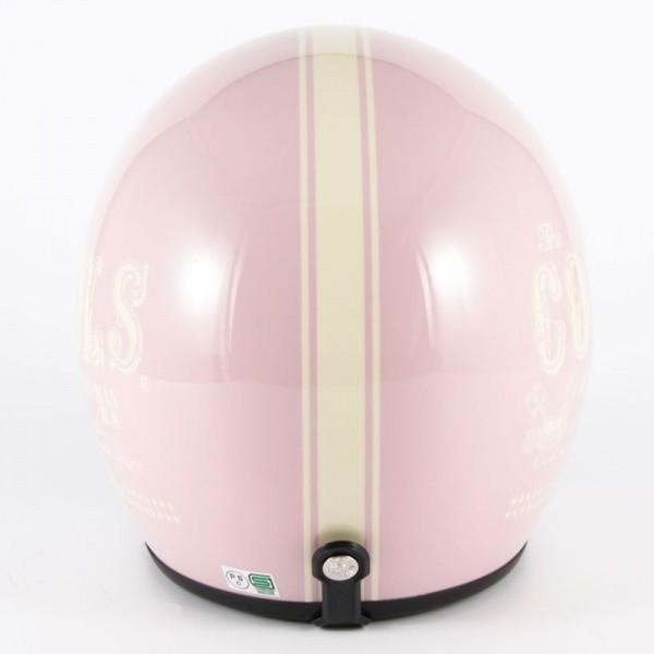72JAM 女性用ジェットヘルメット&シールドセット COOLS HUNGRY MAN - ピンク  レディースサイズ:55-57cm +開閉式シールド  JCBN-05 | ブランド登録なし | 05