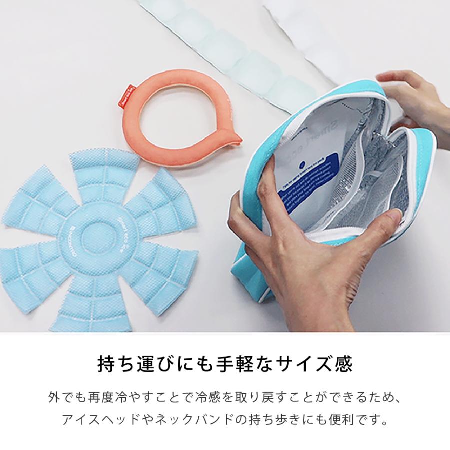 PCM保冷剤 2個セット 保冷バッグ付 熱中症 暑さ対策グッズ ネックバンド スマートエコアイス |  | 05