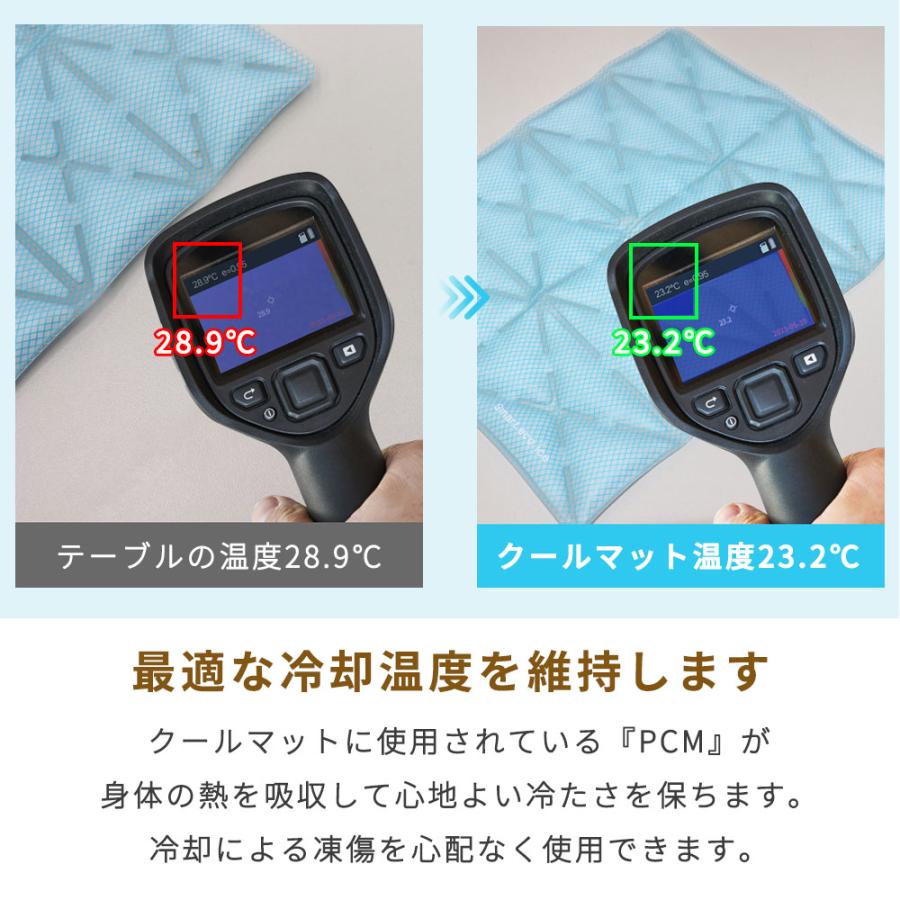 熱中症対策グッズ アイスヘッド（登録商標）と同じ素材 クールマット 冷却マット 保冷シート 熱中症 暑さ対策 ひんやり プレゼント 節電対策 座布団 PCMTS |  | 08