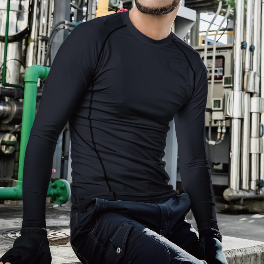 コンプレッション 冷感インナー 熱中症対策 メンズ UV シャツ トレーニング 速乾 長袖 瞬間冷感 消臭 快適 下着 | BODY TOUGHNESS | 06