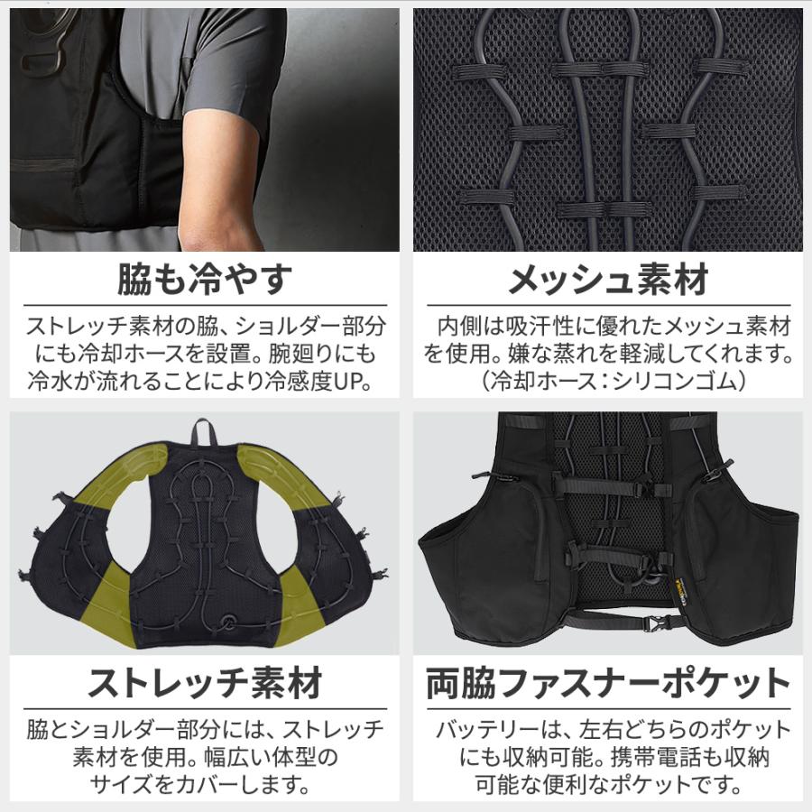 冷水冷却ベスト クールベスト バッテリー付き   JA603W Amazon.co.jp: [三愛]作業服 水冷ベスト アイスブロウベスト