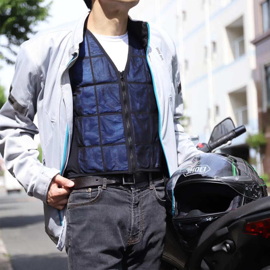 気化熱ベスト 冷却服 水冷 冷たい 夏 暑さ対策 熱中症予防 バッテリー不使用 |  | 05
