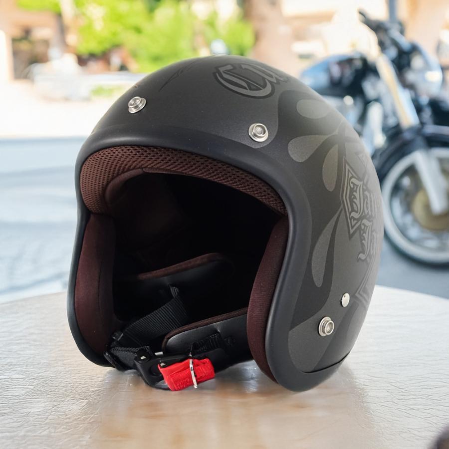 ヘルメット ジェット バイク メンズ レディース ジャムテックジャパン 72JAM JJ-31 New Cross ニュークロス 57-62cm未満 SG規格 全排気量対応 | 72JAM JET HELMET | 02