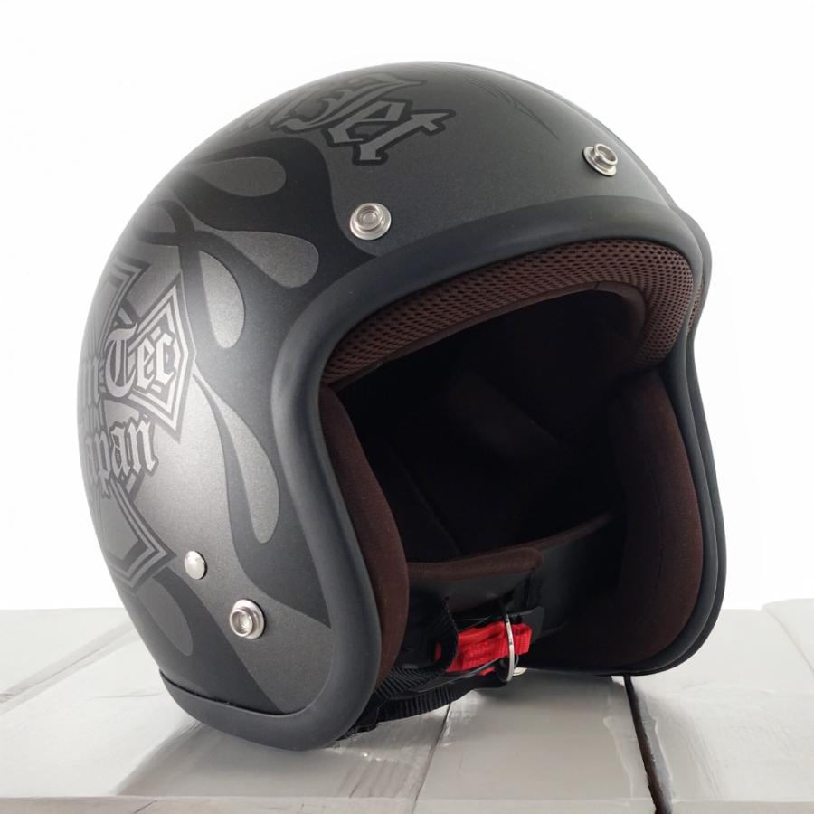 ヘルメット ジェット バイク メンズ レディース ジャムテックジャパン 72JAM JJ-31 New Cross ニュークロス 57-62cm未満 SG規格 全排気量対応 | 72JAM JET HELMET | 04