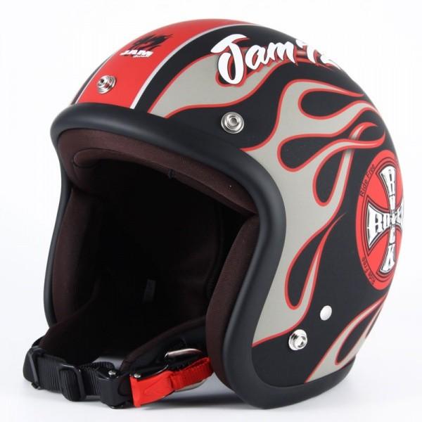 72JAM ジェットヘルメット&シールドセット ROCK&ROLL - マットブラック  フリーサイズ:57-60cm未満 +開閉式シールド  APS-02  JJ-06 | ブランド登録なし | 02