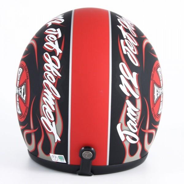 72JAM ジェットヘルメット&シールドセット ROCK&ROLL - マットブラック  フリーサイズ:57-60cm未満 +開閉式シールド  APS-02  JJ-06 | ブランド登録なし | 05
