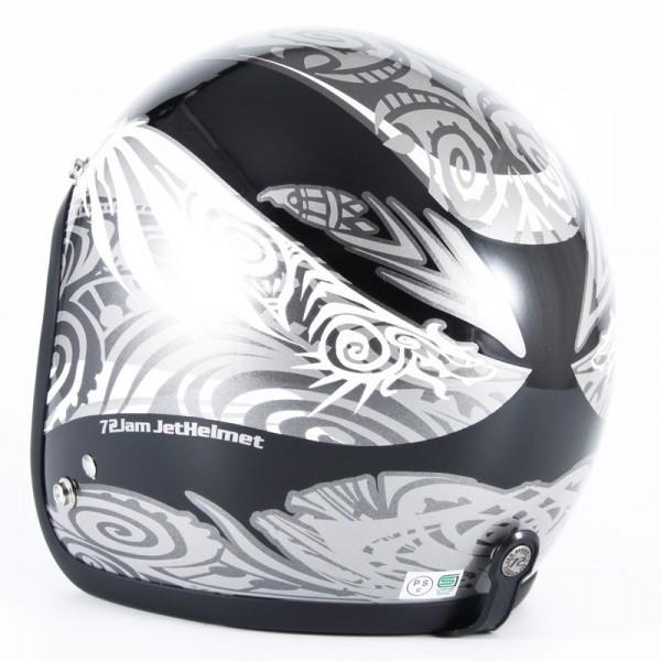 72JAM ジェットヘルメット&シールドセット NATIVE - ブラック  フリーサイズ:57-60cm未満 +開閉式シールド  APS-01  JJ-15 | ブランド登録なし | 04