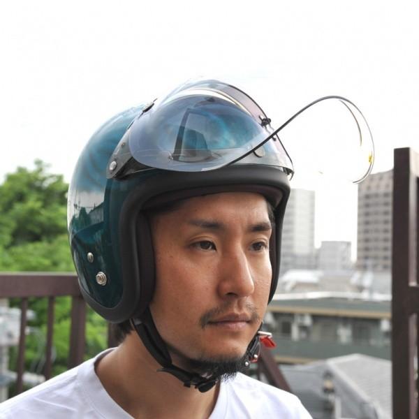 美品 MOONEYES ジェットヘルメット に72JAM シールド・バイザー付き 新