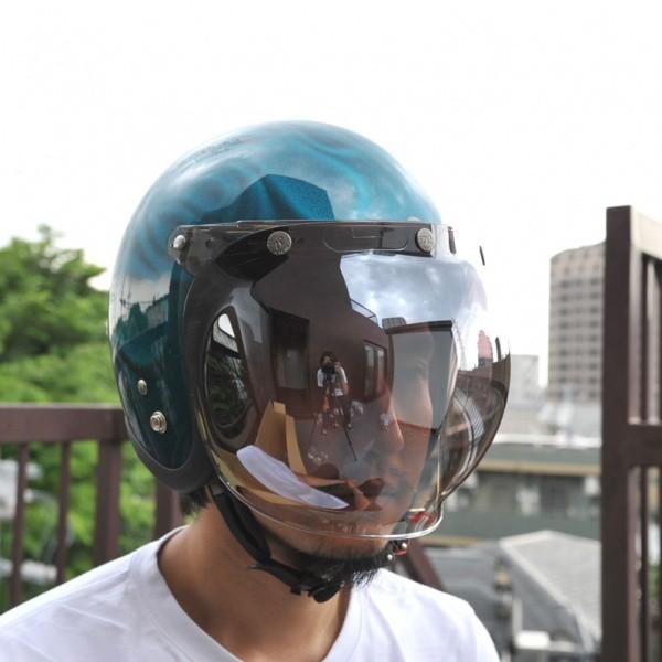 72JAM ジェットヘルメット&シールドセット JP MONO HELMET - オフブラック  フリーサイズ:57-60cm未満 +開閉式シールド  JCBN-03  JPBM-5 | ブランド登録なし | 08