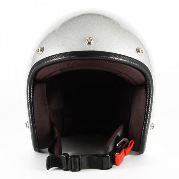 72JAM ジェットヘルメット&シールドセット JP MONO HELMET - シルバー