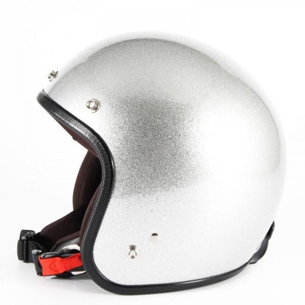 72JAM 女性用 ジェットヘルメット&シールドセット JP MONO HELMET - シルバーフレーク  Sサイズ:55-57cm +開閉式シールド  APS-04  JPF-4S | ブランド登録なし | 01