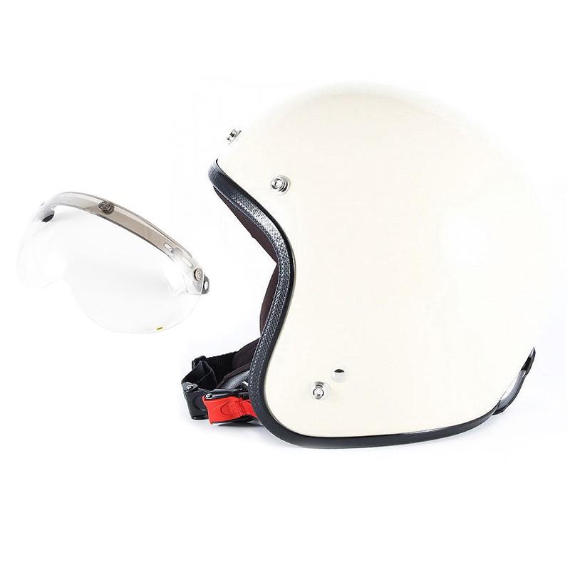 美品　MOONEYES ジェットヘルメット に72JAM シールド・バイザー付き 72JAM ジェットヘルメット&シールドセット JP MONO HELMET - オフ