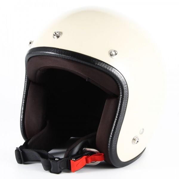 72JAM ジェットヘルメット&シールドセット JP MONO HELMET - オフアイボリー  フリーサイズ:57-60cm未満 +開閉式シールド  JCBN-02  JPIM-6 | ブランド登録なし | 02