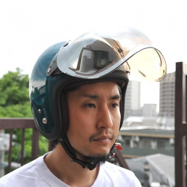 72JAM ジェットヘルメット&シールドセット JP MONO HELMET - オフアイボリー  フリーサイズ:57-60cm未満 +開閉式シールド  JCBN-02  JPIM-6 | ブランド登録なし | 07
