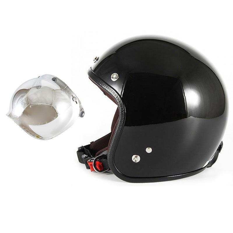 72JAM ジェットヘルメット&シールドセット JP MONO HELMET - ブラック