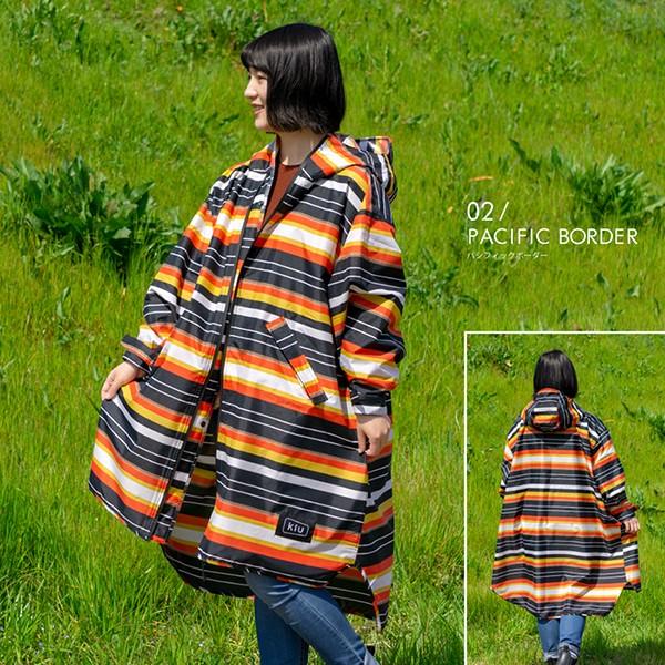 レインポンチョ 自転車 レディース メンズ レインコート KIU 全9柄 FREEサイズ ユニセックス 雨 通勤 通学 アウトドア キャンプ |  | 02