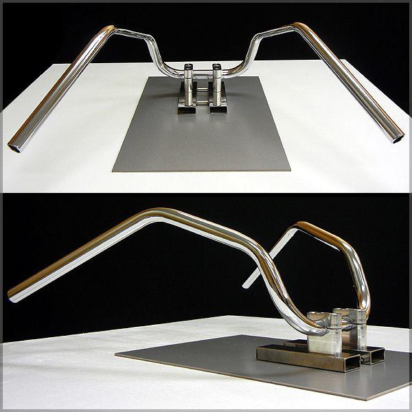 ミニ6ベントアップハンドル 25cm ミニバイク 汎用品 エイプ GS50 NS-1等に | ブランド登録なし | 01