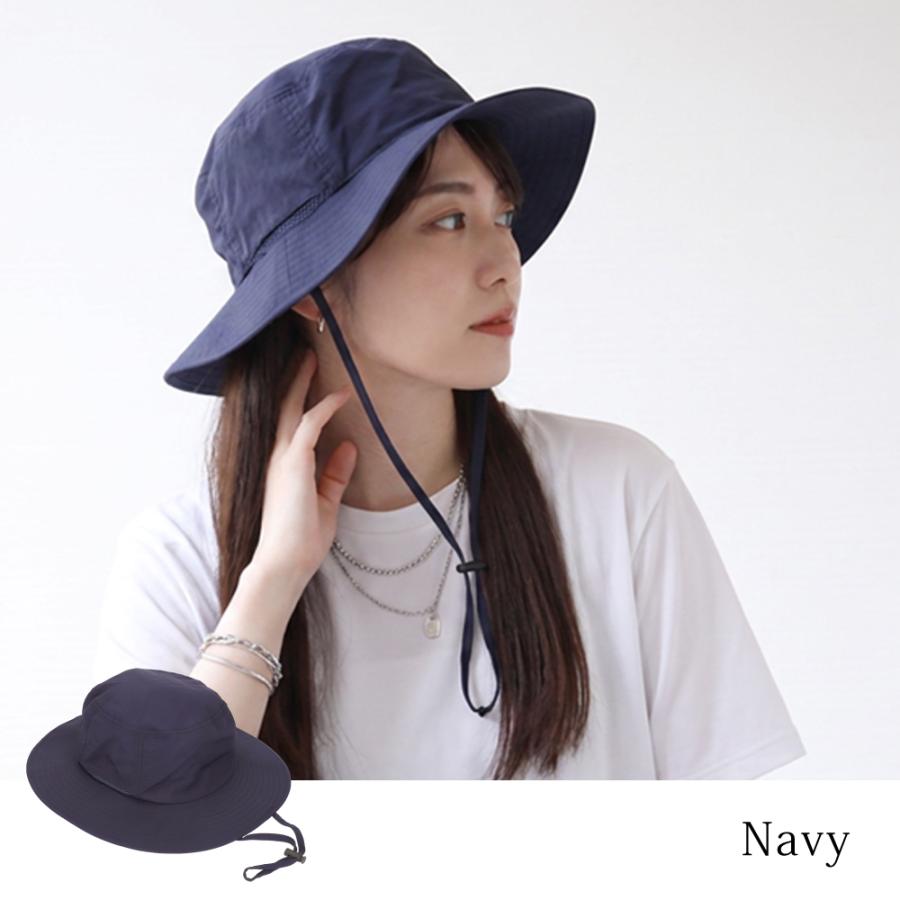 帽子 レディース 撥水 アドベンチャーハット uvカット99％以上 日焼け防止 あご紐 めちゃクール 日よけ 紫外線対策 サイズ調整可能 | めちゃクール | 06
