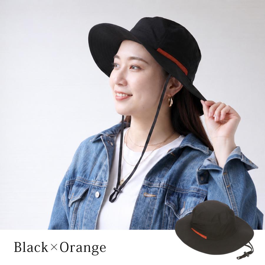 帽子 レディース 撥水 アドベンチャーハット uvカット99％以上 日焼け防止 あご紐 めちゃクール 日よけ 紫外線対策 サイズ調整可能 | めちゃクール | 07