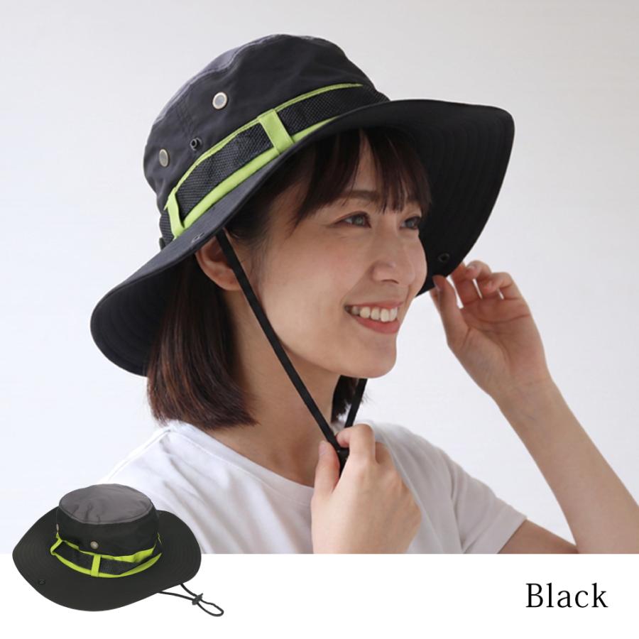 帽子 レディース たれ付き アドベンチャーハット uvカット99％以上 日焼け防止 あご紐 めちゃクール 日よけ 紫外線対策 | めちゃクール | 05