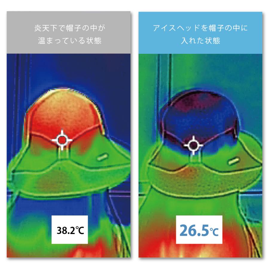アイスヘッド 帽子用保冷剤 熱中症 暑さ対策グッズ 公式販売 (登録商標済) 接触冷感 頭冷やす 冷却 |  | 06