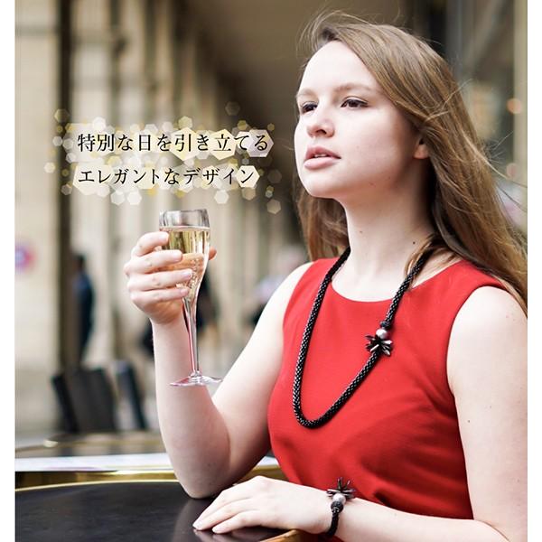 ネックレス レディース スワロフスキー フランス製 アクセサリー ジュエリー 女性 上品 高級  プレゼント 結婚式 パーティー |  | 03