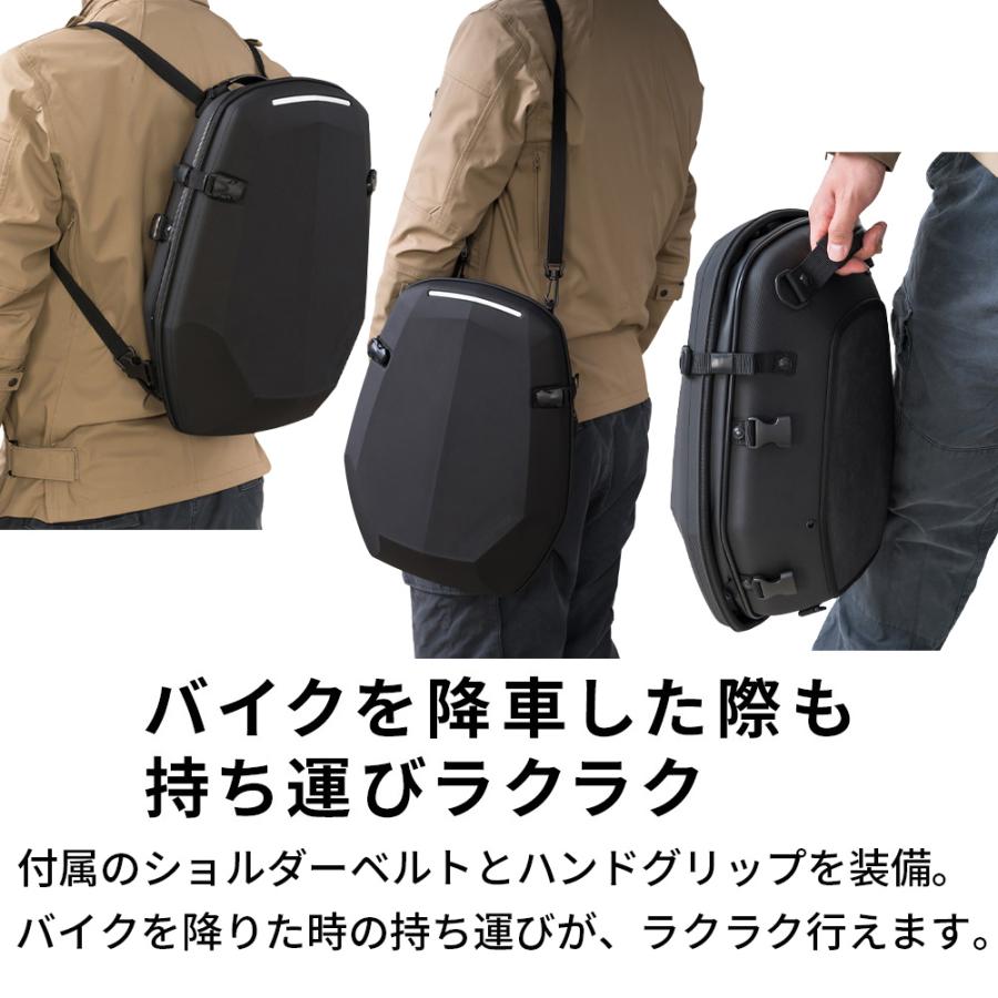 TANAX タナックス MFK-315 エアロフィットシートバッグ ブラック 10+3.5L バイク シートバッグ 防水 SS スーパースポーツ 小型シート対応 | MOTOFIZZ | 06