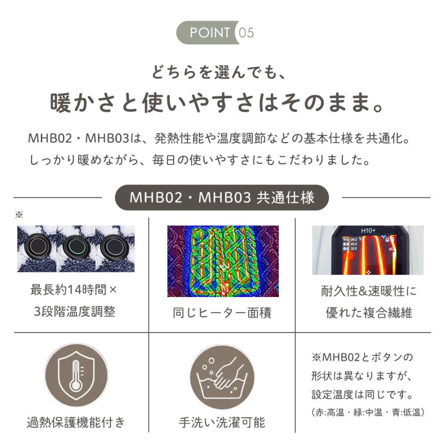 電熱ブランケット 膝掛け めちゃヒート(R) 大判サイズ 2way あったか毛布 電気毛布 温活 冷え取り USB仕様 充電式 男女兼用 寒さ対策 プレゼント ギフト |  | 08