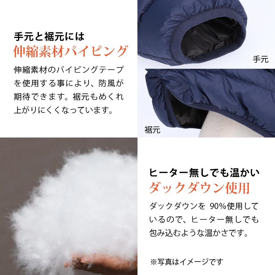 電熱ジャケット 長袖 日本製バッテリー付 レディース ダウン コート 軽量 30代 40代 50代 CS |  | 10