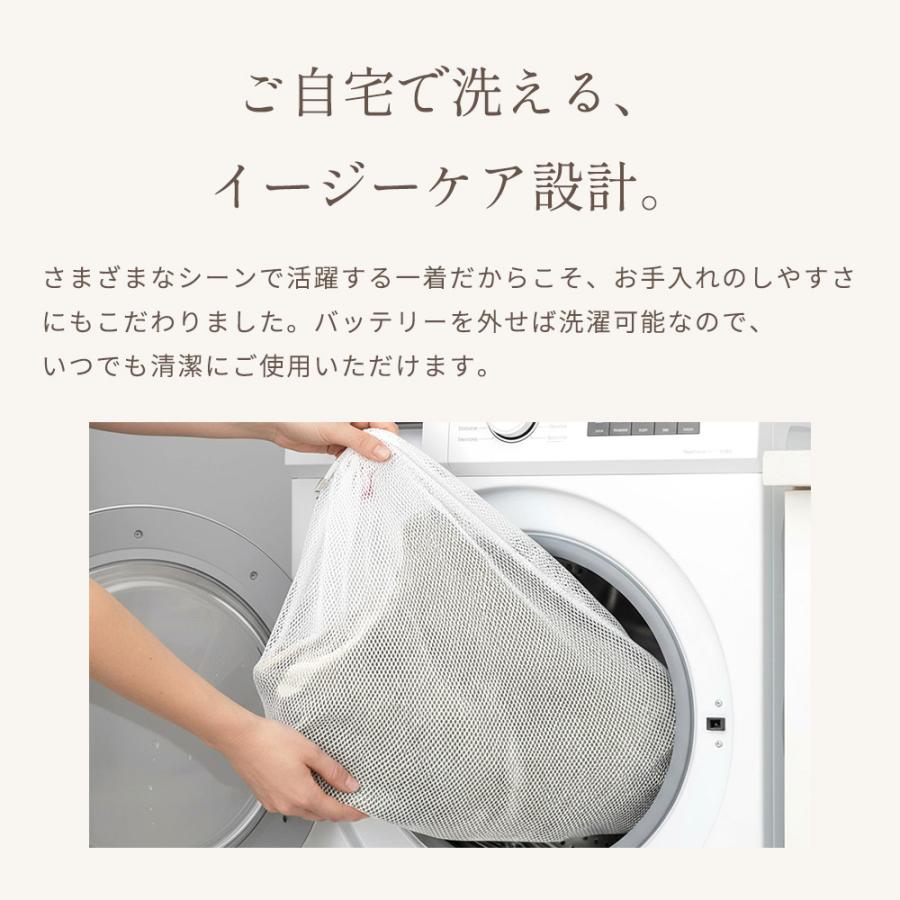 電熱ベスト リバーシブル めちゃヒート(R)レディース メンズ 男女兼用 最高72℃ 最長14時間持続 3段階温度調整 インナーベスト 防寒 電熱 PSE認証 洗濯可能 | めちゃヒート | 17