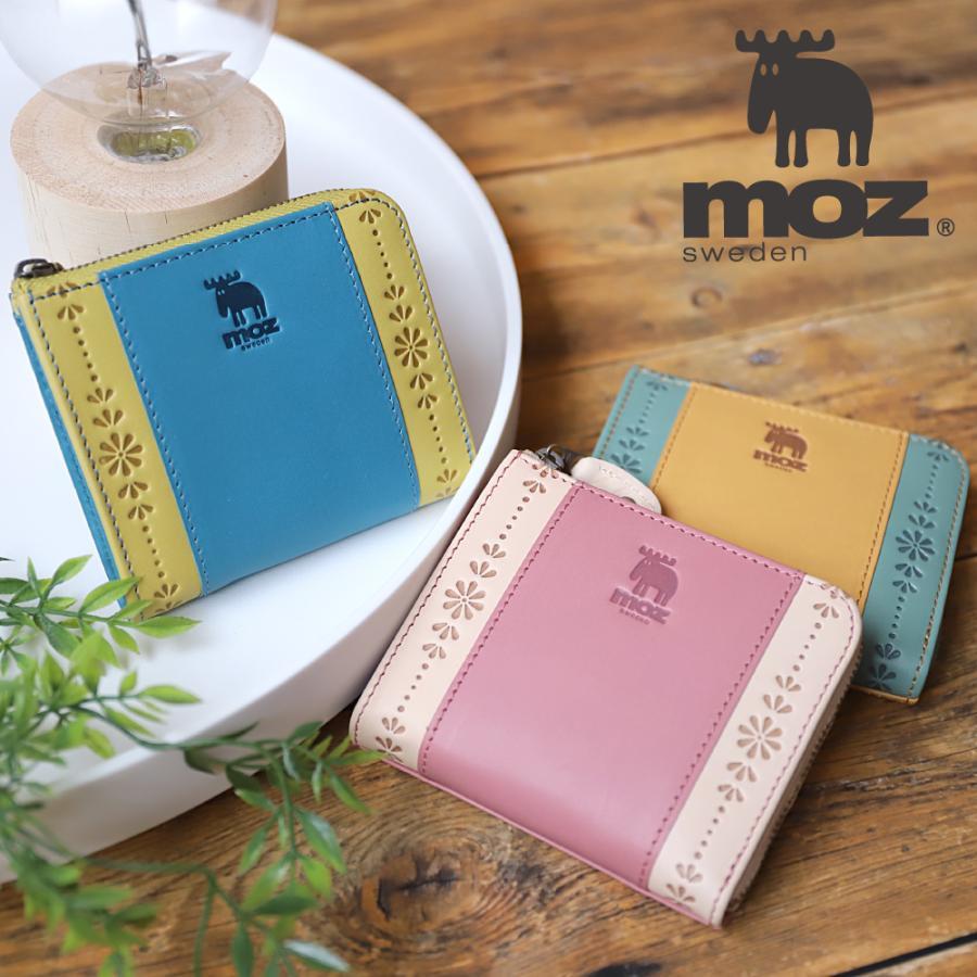 moz（モズ） コンパクト財布 小さい ミニ財布 薄い 小銭入れ FLOWER