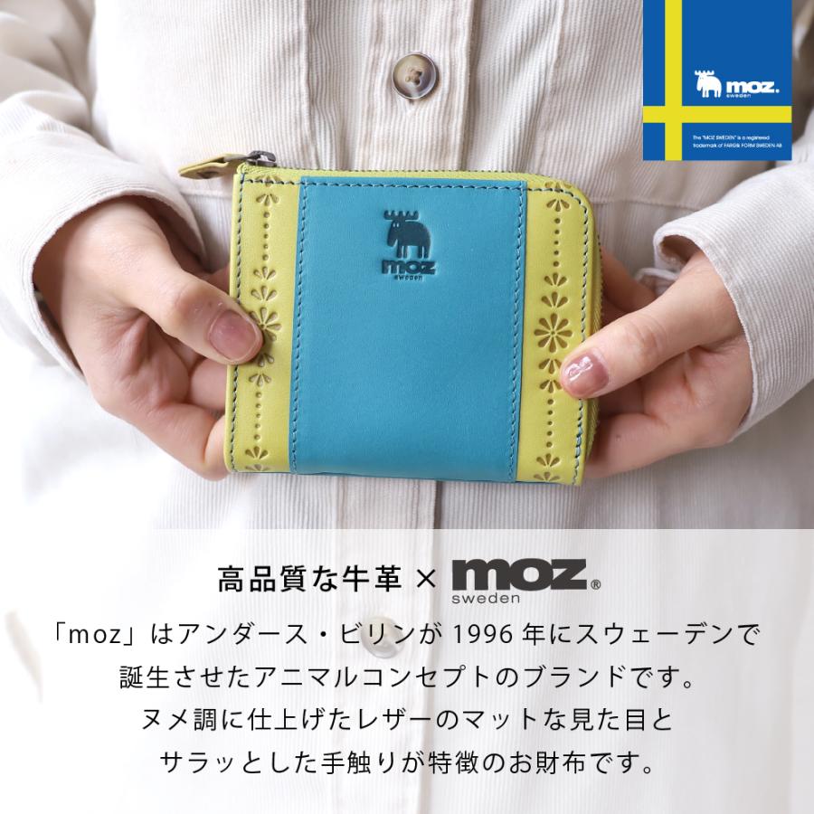 moz（モズ） コンパクト財布 小さい ミニ財布 薄い 小銭入れ FLOWER