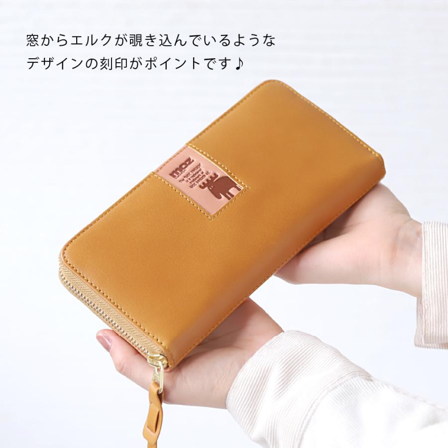 moz（モズ） 長財布 大容量 薄い 小銭入れ FLOWER サイフ ウォレット