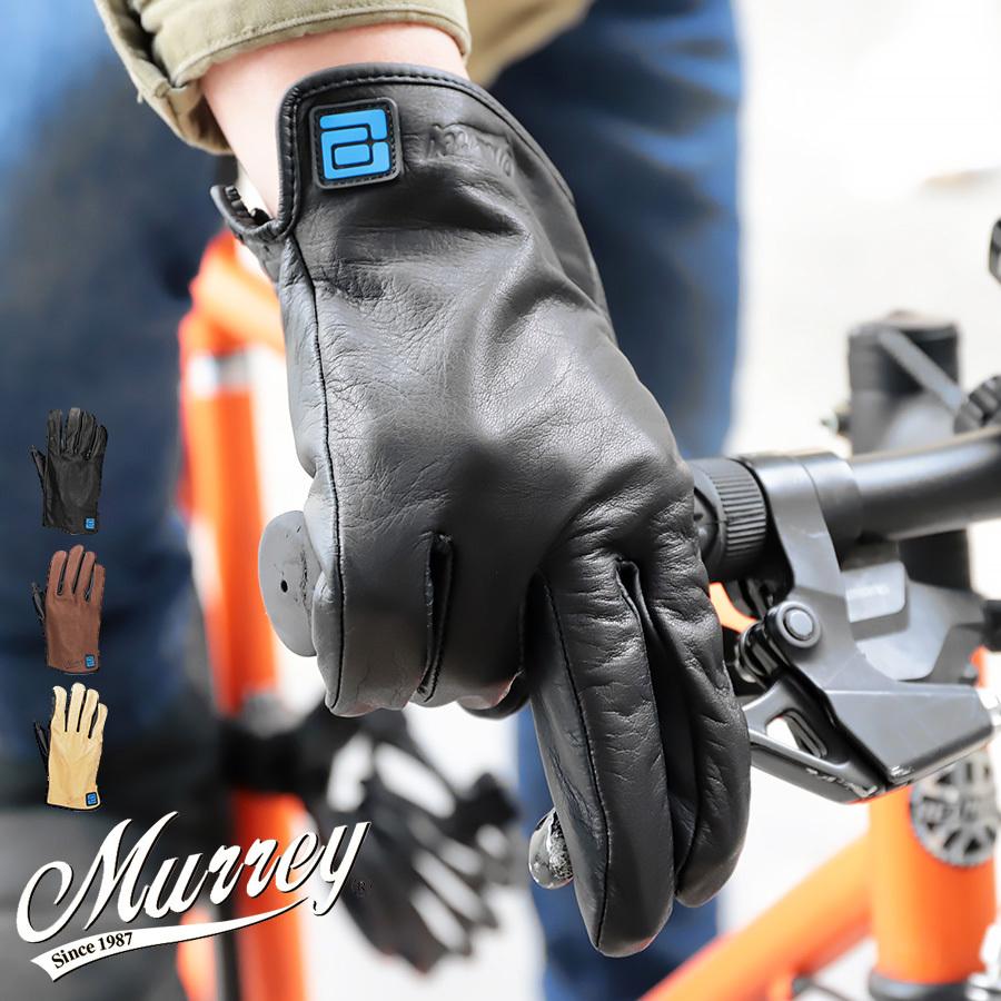 バイク用グローブ 手袋 メンズ レディース 牛革 本革 レザーグローブ スマホ対抗 裏地なし ショート リード工業 男性 女性 黒 茶色 キャメル