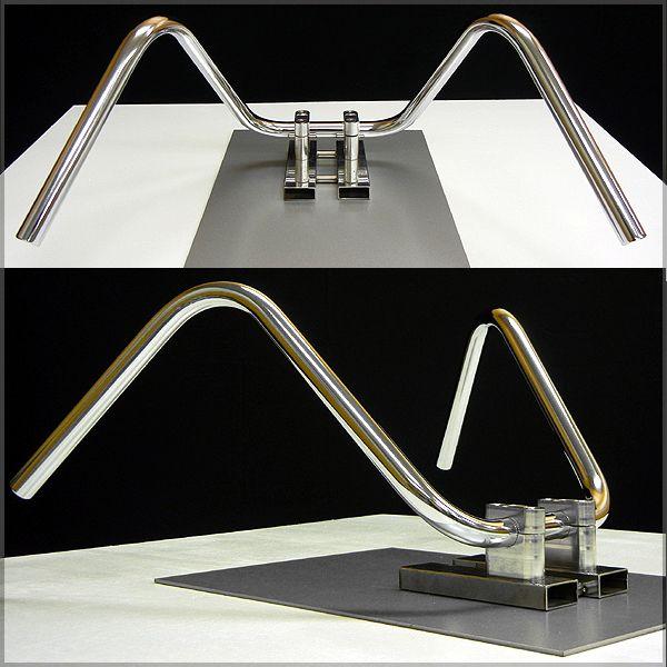 ミニ絞りアップハンドル 30cm ミニバイク 汎用品 エイプ GS50 NS-1等に | ブランド登録なし | 01