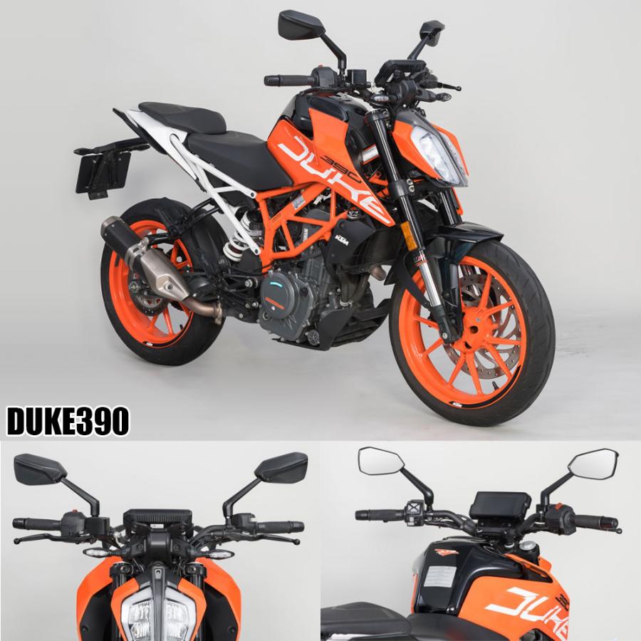 TANAX リッジミラー ハンドルマウントミラー  ブラック シルバー鏡 左右別型 片側1本 NA-001 正ネジ 10mmタナックス  ナポレオン | NAPOLEON | 06