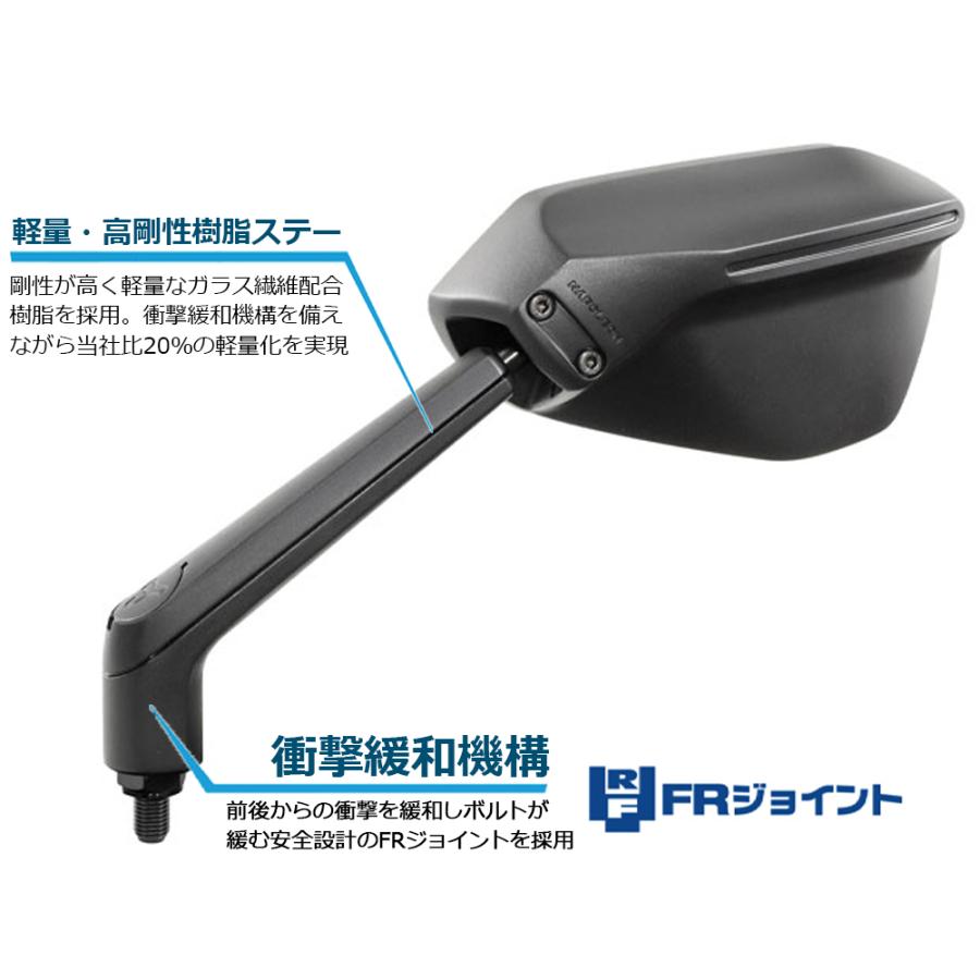 バイク　ナポレオン　ハンドルマウントミラー　　パックミラー　サイドミラー　未使用 NAPOLEON TANAX リッジミラー ハンドルマウントミラー ブラック