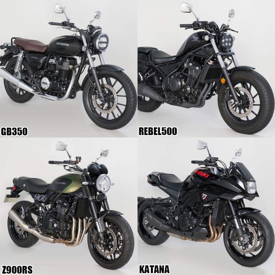 TANAX エーゼット3ミラーEX ハンドルマウントミラー  ステンレス シルバー鏡 左右共通 片側1本 NA-006  正ネジ 10mmタナックス  ナポレオン ナポミラ | NAPOLEON | 05