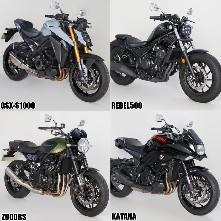 TANAX エーゼット4ミラーEX ハンドルマウントミラー  ステンレス シルバー鏡 左右共通 片側1本 NA-008  正ネジ 10mmタナックス  ナポレオン ナポミラ | NAPOLEON | 05