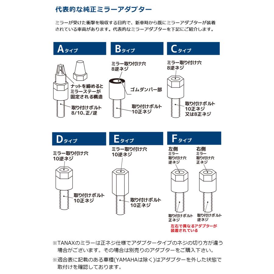 NAPOLEON 片側1本 左右共通 タナックス TANAX ナポレオン ナポミラ