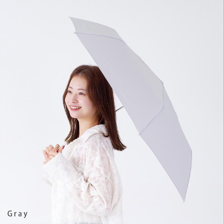雨傘 日傘 折りたたみ レディース 晴雨兼用 ニフティカラーズ UV対策 完全遮光 遮熱 高水圧 大きめ | nifty colors | 09