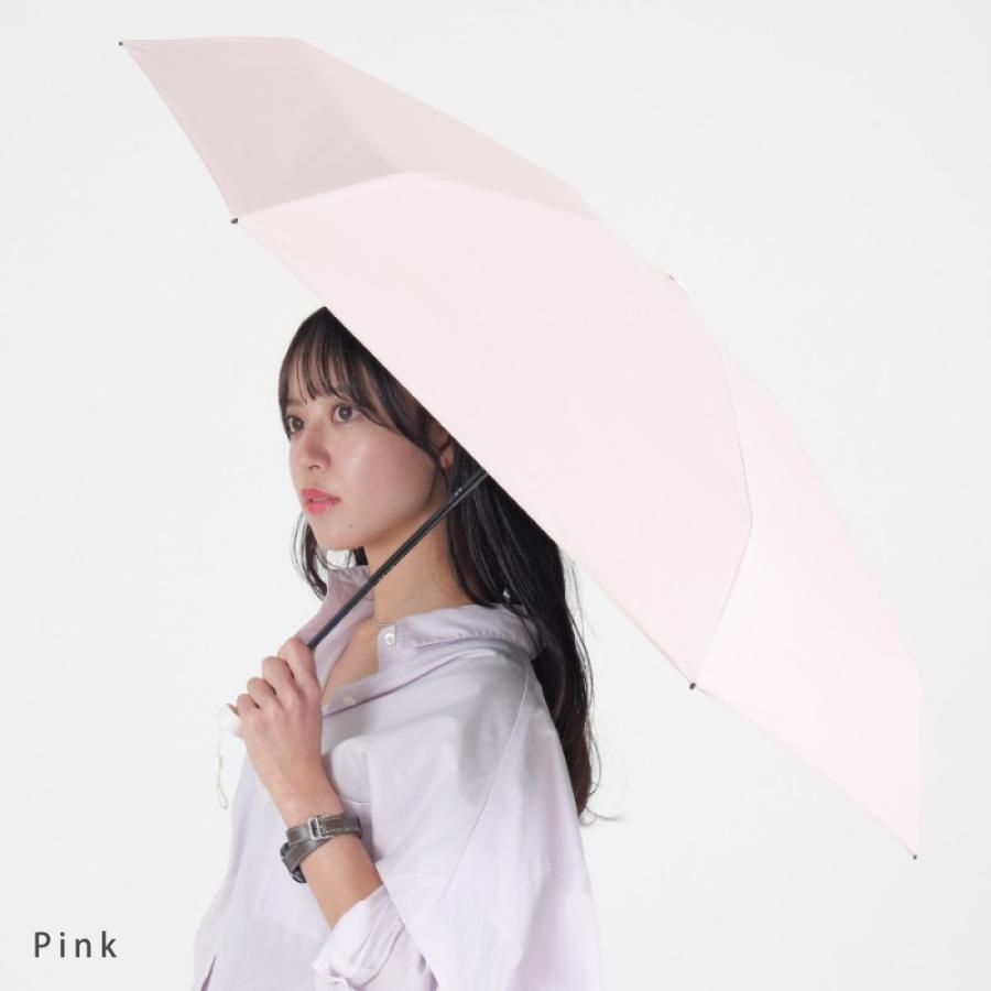 日傘 折りたたみ レディース 晴雨兼用 UV対策 完全遮光 軽量 コンパクト ニフティカラーズ カラビナ付 | nifty colors | 18