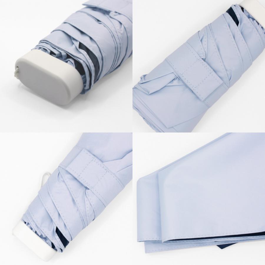 日傘 折りたたみ レディース 晴雨兼用 UV対策 完全遮光 軽量 コンパクト ニフティカラーズ カラビナ付 | nifty colors | 26