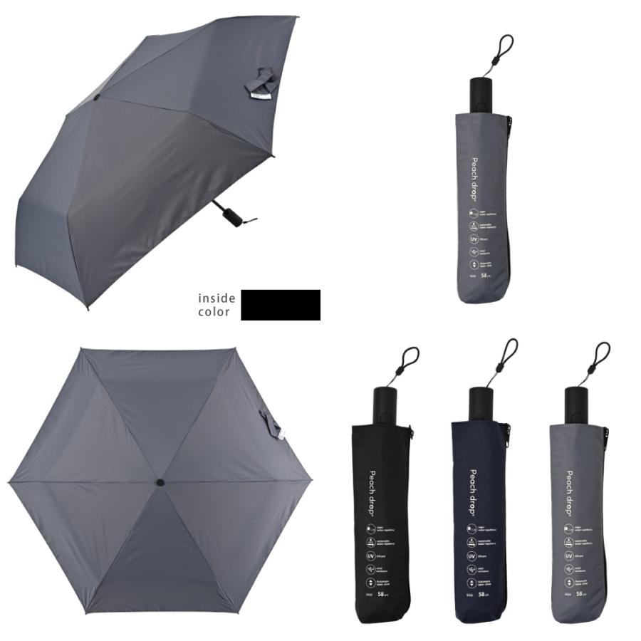 日傘 折りたたみ 晴雨兼用 完全遮光 メンズ レディース 自動開閉 軽量 遮熱 ニフティカラーズ | nifty colors | 13