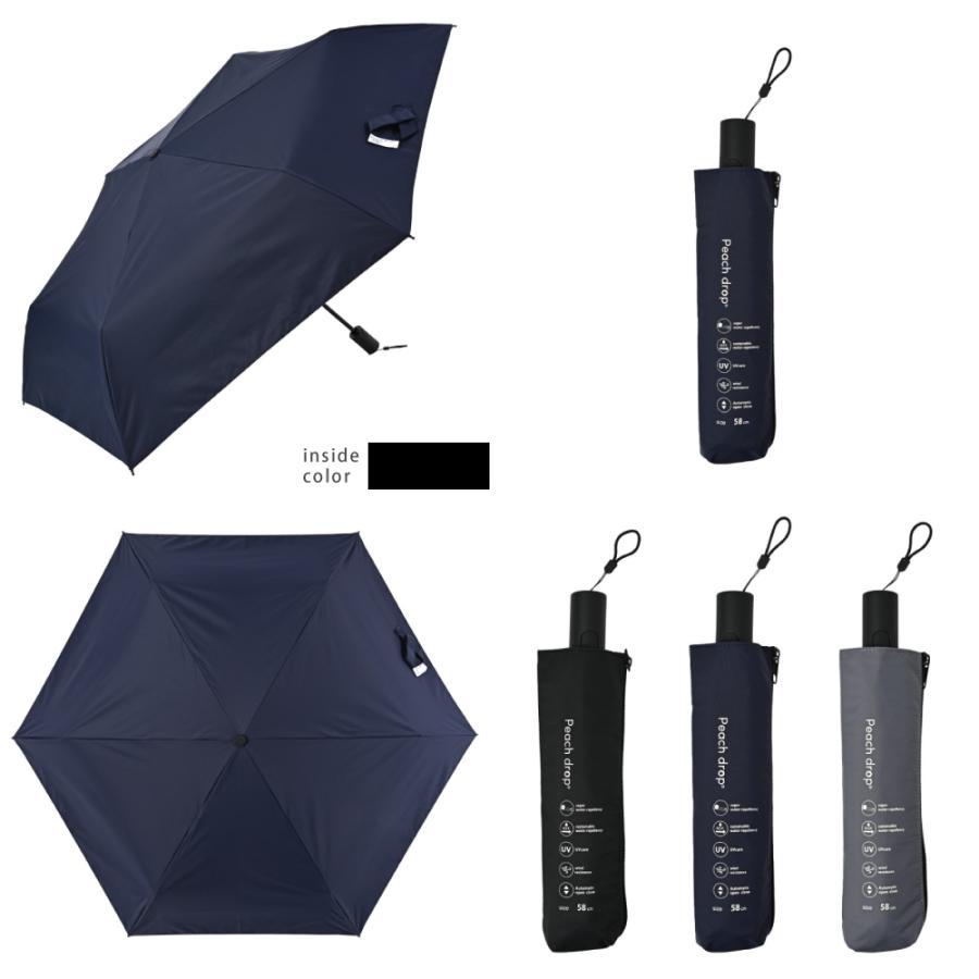 日傘 折りたたみ 晴雨兼用 完全遮光 メンズ レディース 自動開閉 軽量 遮熱 ニフティカラーズ | nifty colors | 15